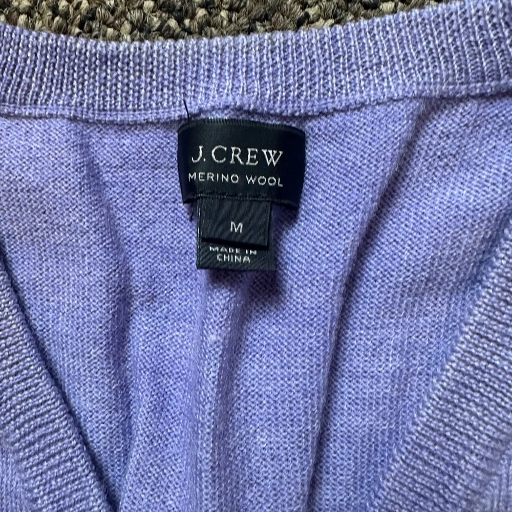 J. Crew Men's V-Neck Sweater - Lavender - Picture 3 of 5